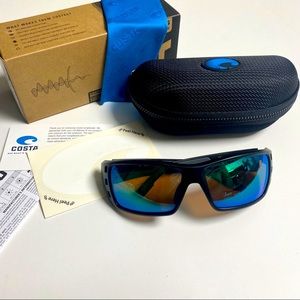 100% authentic,genuine and original Costa Permit; black with green mirror 580G